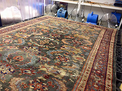 Drying large rug